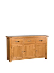 Windward Home Brown Sorrel Large 3 Door 3 Drawer Sideboard - Image 3 of 10