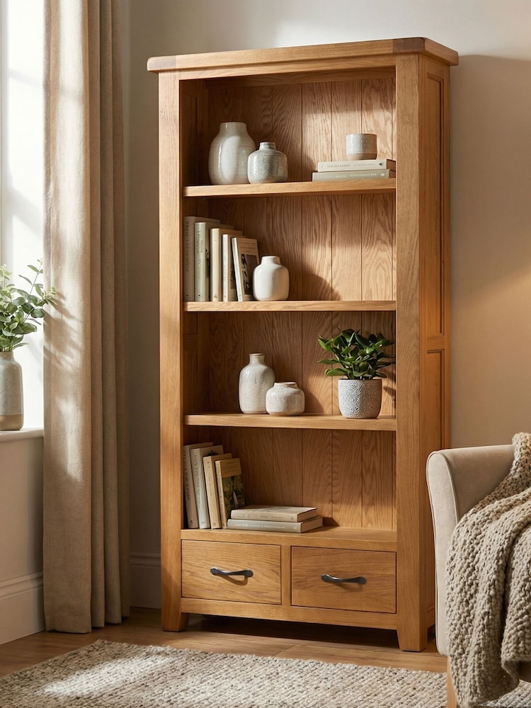 Windward Home Brown Sorrel Tall Wide Bookcase - Image 1 of 5