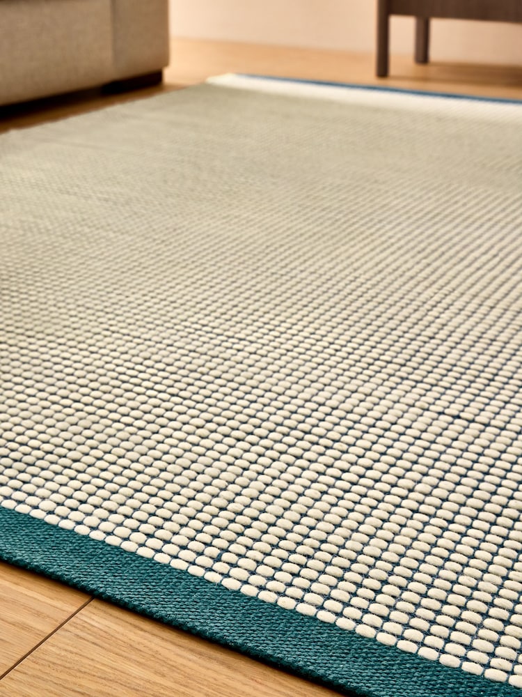 Buy MADE.COM Blue Mac Bobble Wool Rug from the Next UK online shop