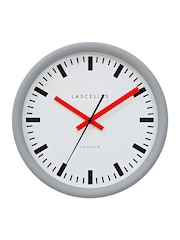 Brookpace Lascelles Grey Swiss Station Wall Clock - Image 2 of 3