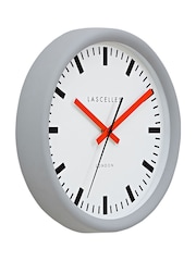 Brookpace Lascelles Grey Swiss Station Wall Clock - Image 3 of 3