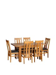 Windward Home Brown Sorrel Small Extending 46 Seater Dining Table With 1 Leaf - Image 6 of 6
