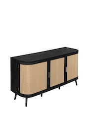 Birlea Black Noah 3 Door Sideboard - Image 7 of 9