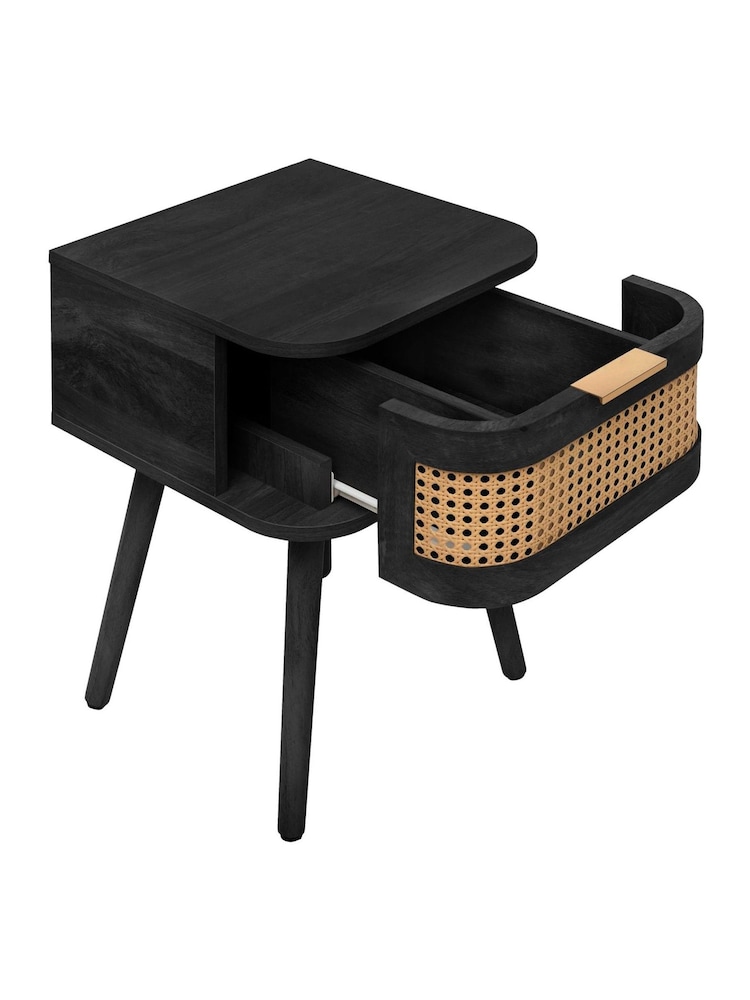 Birlea Black Noah 1 Drawer Bedside - Image 6 of 6 Birlea Black Noah 1 Drawer Bedside - Image 6 of 6