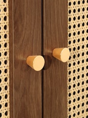 Birlea Walnut Croxley 2 Door 1 Drawer Wardrobe - Image 4 of 8