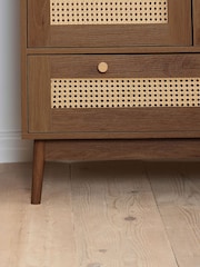 Birlea Walnut Croxley 2 Door 1 Drawer Wardrobe - Image 5 of 8