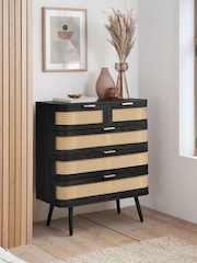 Birlea Black Noah 5 Drawer Chest - Image 1 of 8