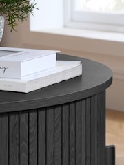 Birlea Black Axel Round Storage Coffee Table - Image 3 of 7