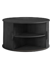 Birlea Black Axel Round Storage Coffee Table - Image 7 of 7