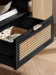 Birlea Black Noah 2 Door 1 Drawer TV Unit - Image 5 of 9