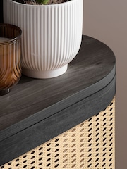 Birlea Black Noah 2 Door 1 Drawer TV Unit - Image 6 of 9