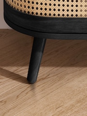 Birlea Black Noah 2 Door 1 Drawer TV Unit - Image 7 of 9