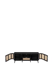 Birlea Black Noah 2 Door 1 Drawer TV Unit - Image 9 of 9