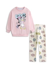 Vanilla Underground Pink Disney Minnie Mouse Sweatshirt and Joggers Set - Image 1 of 6