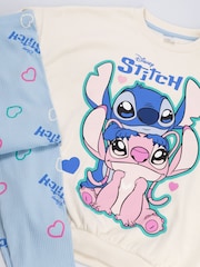 Vanilla Underground White Disney Lilo & Stich Sweatshirt and Joggers Set - Image 5 of 6