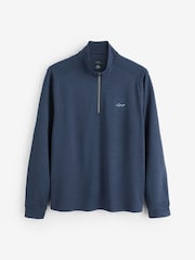 Greg Norman Blue Men's Freedom Performance Pullover Half Zip Golf Mid Layer Fleece - Image 1 of 1