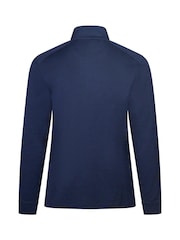 Greg Norman Blue Men's Freedom Performance Pullover Half Zip Golf Mid Layer Fleece - Image 2 of 4