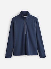 Greg Norman Blue Ladies Freedom Performance Pullover Zip Golf Mid Layer Fleece - Image 2 of 2