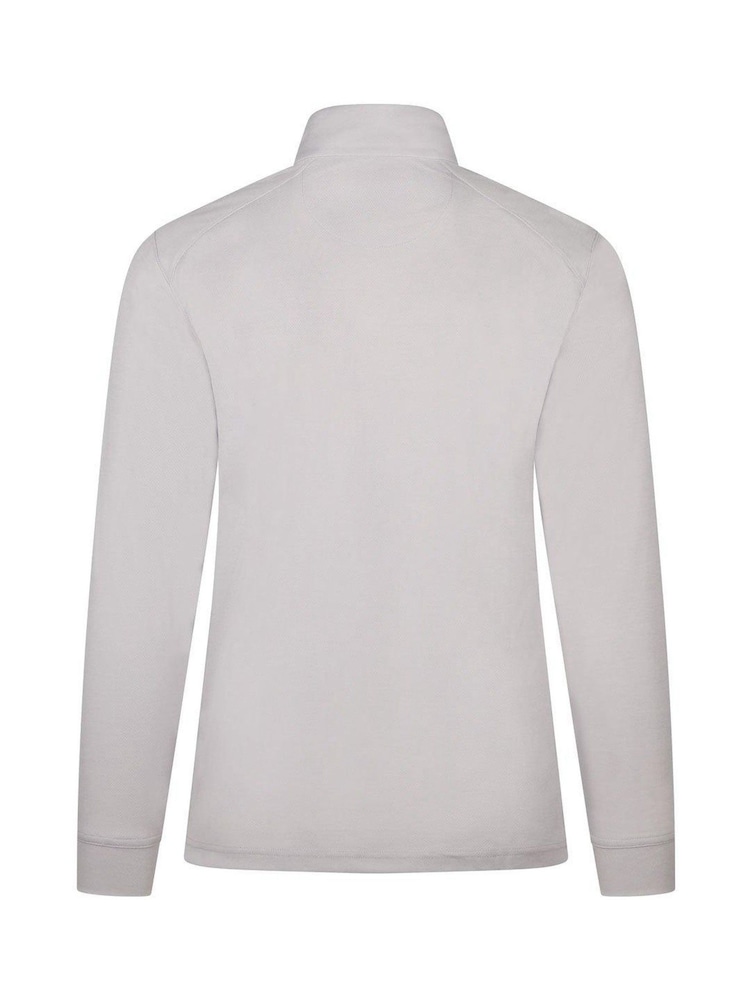 Greg Norman Grey Men's Freedom Performance Pullover Half Zip Golf Mid Layer Fleece - Image 2 of 4 Greg Norman Grey Men's Freedom Performance Pullover Half Zip Golf Mid Layer Fleece - Image 2 of 4