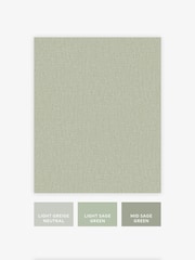 Sage Linen Look A4 Wallpaper Sample - Image 4 of 5