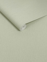 Sage Linen Look A4 Wallpaper Sample - Image 5 of 5