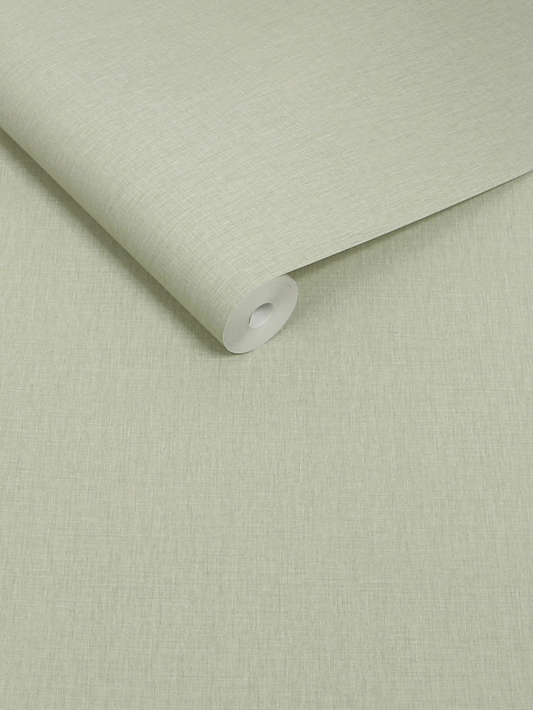 Sage Linen Look A4 Wallpaper Sample - Image 5 of 5