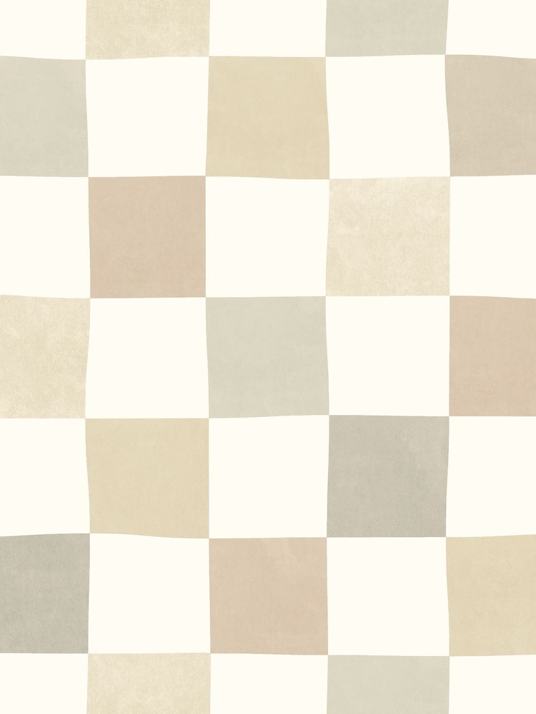 Ohpopsi Linen Mix Disco Check Wallpaper A4 Sample - Image 1 of 2 Ohpopsi Linen Mix Disco Check Wallpaper A4 Sample - Image 1 of 2