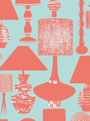 Ohpopsi Saltwater Coral Boogie Lights Wallpaper A4 Sample - Image 1 of 2