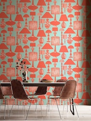 Ohpopsi Saltwater Coral Boogie Lights Wallpaper A4 Sample - Image 2 of 2