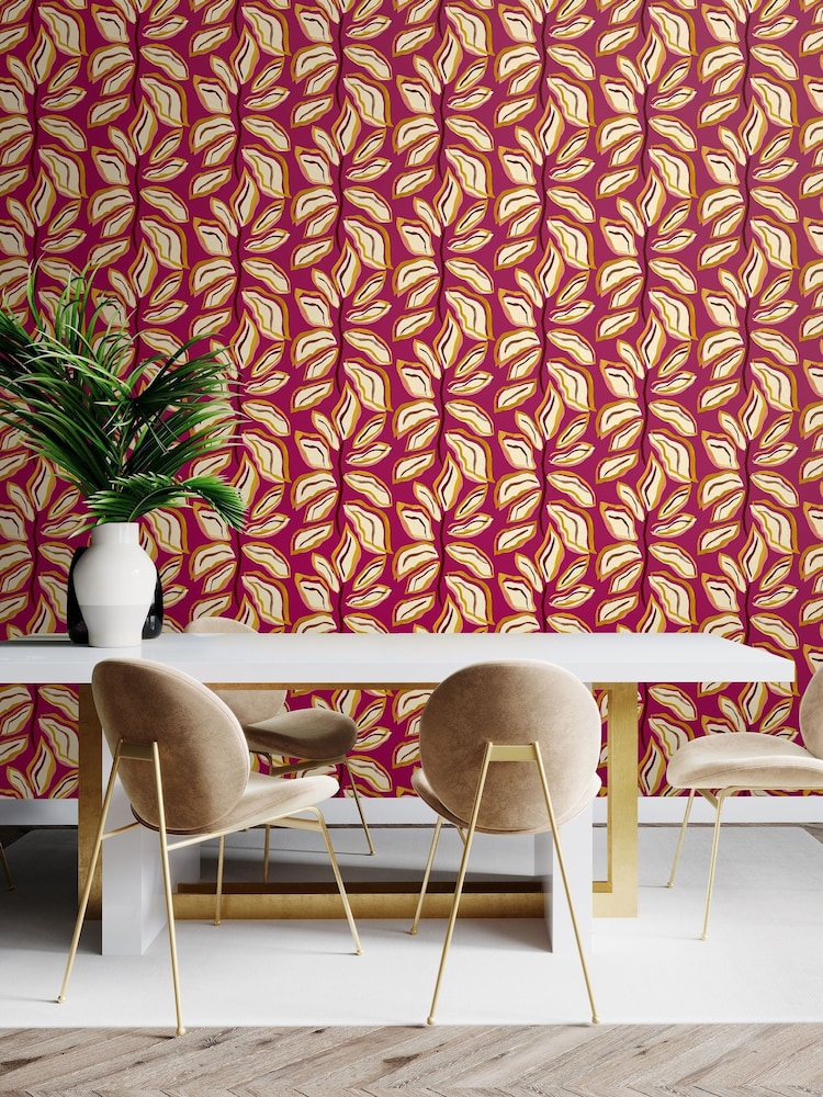 Ohpopsi Golden Berry Foli Wallpaper A4 Sample - Image 2 of 2