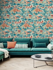 Ohpopsi Aegean Rust Amalfi Wallpaper A4 Sample - Image 2 of 2