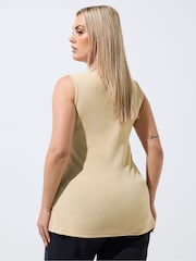 Yours Curve Natural Limited Seam Detail Waistcoat - Image 3 of 5