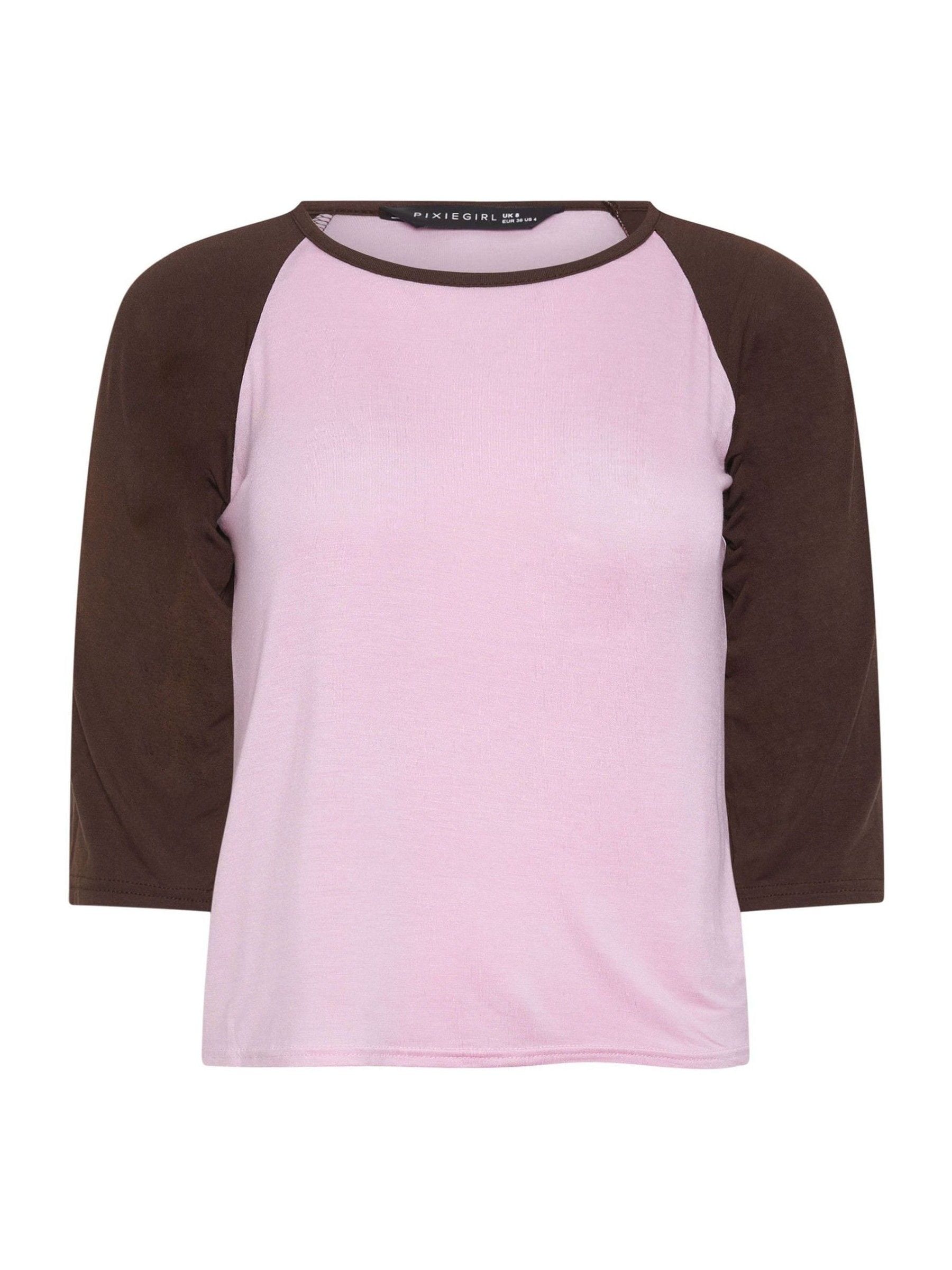 Buy PixieGirl Pink 3/4 Sleeve Raglan T-Shirt from Next USA
