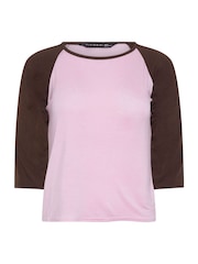 PixieGirl Pink 3/4 Sleeve Raglan T-Shirt - Image 5 of 5
