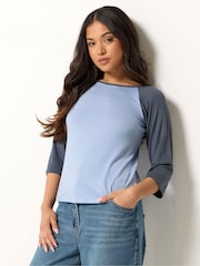 PixieGirl Blue 3/4 Sleeve Raglan T-Shirt - Image 1 of 5