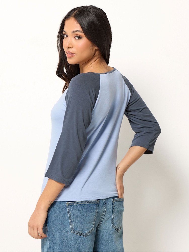PixieGirl Blue 3/4 Sleeve Raglan T-Shirt - Image 2 of 5 PixieGirl Blue 3/4 Sleeve Raglan T-Shirt - Image 2 of 5