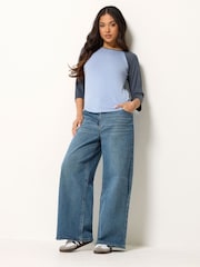 PixieGirl Blue 3/4 Sleeve Raglan T-Shirt - Image 3 of 5