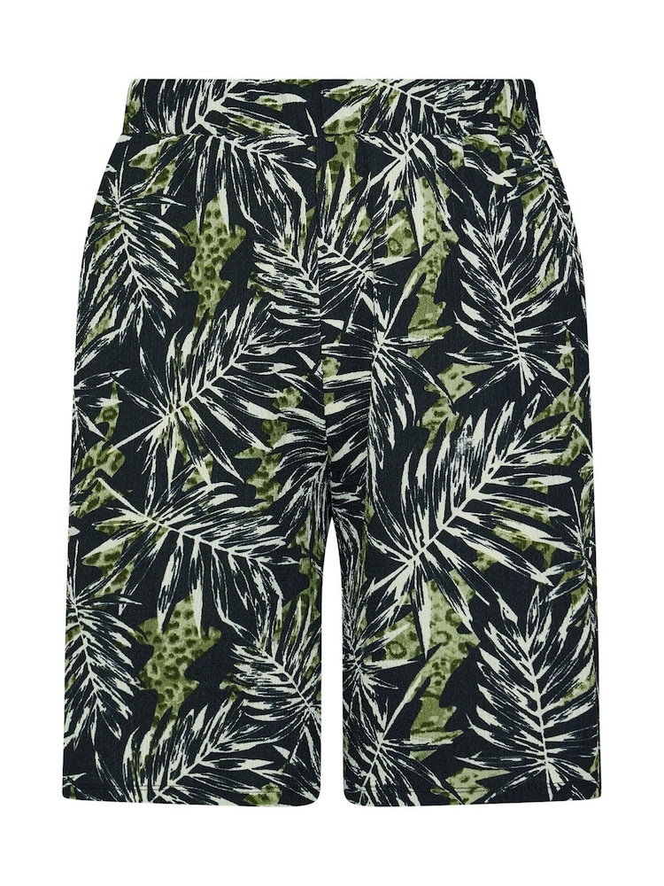 Yours Curve Black Jersey Shorts - Image 5 of 5 Yours Curve Black Jersey Shorts - Image 5 of 5