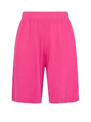 Yours Curve Pink Jersey Shorts - Image 5 of 5