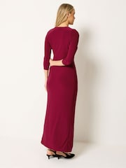 紅色 - Long Tall Sally Drape Wrap Dress - 圖片 4/5