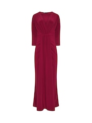 紅色 - Long Tall Sally Drape Wrap Dress - 圖片 5/5