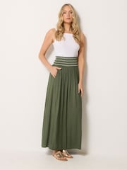 Long Tall Sally Green Embroidered Waist Maxi Skirt - Image 2 of 5