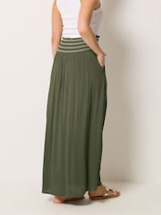 Long Tall Sally Green Embroidered Waist Maxi Skirt - Image 3 of 5