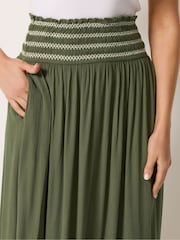 Long Tall Sally Green Embroidered Waist Maxi Skirt - Image 4 of 5