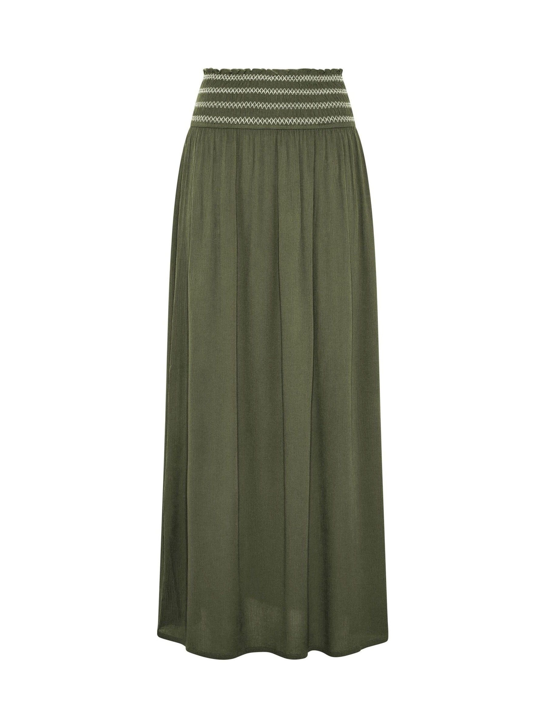 Buy Long Tall Sally Green Embroidered Waist Maxi Skirt from Next USA