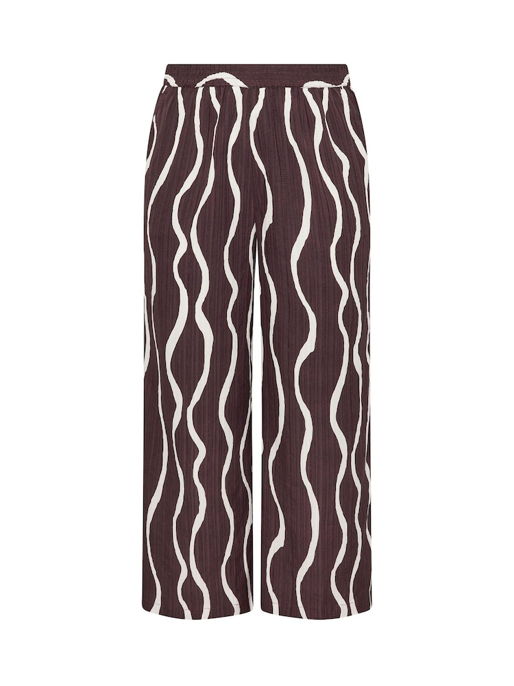 Yours Curve Brown Limited Cotton Trousers - Image 5 of 5 Yours Curve Brown Limited Cotton Trousers - Image 5 of 5