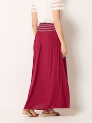 Long Tall Sally Red Embroidered Waist Maxi Skirt - Image 3 of 5