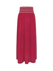 Long Tall Sally Red Embroidered Waist Maxi Skirt - Image 5 of 5
