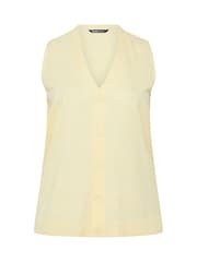 Yours Curve Yellow Knitted Waistcoat - Image 5 of 5