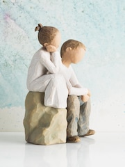 Willow Tree Off White Brother And Sister Figurine - Image 2 of 5